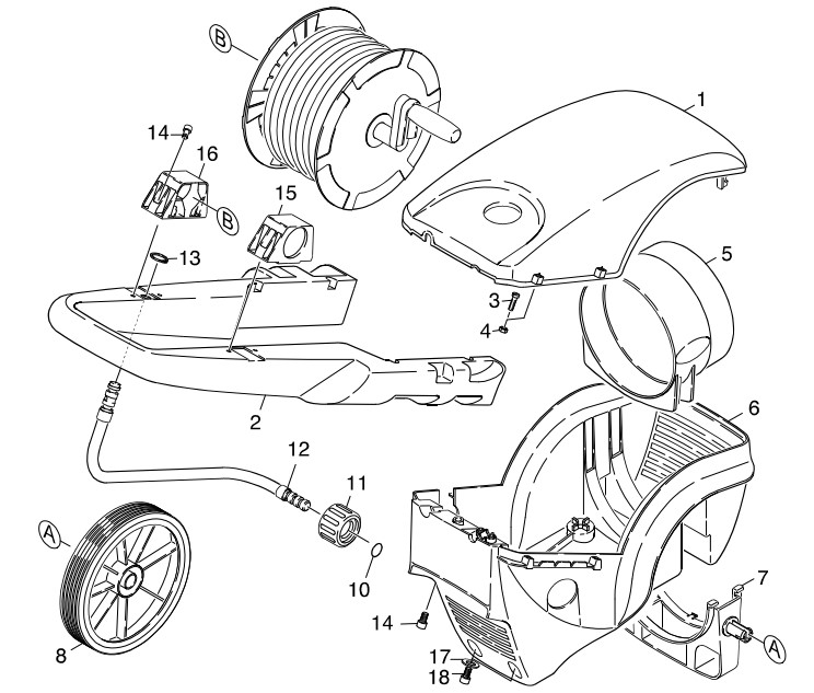 KARCHER K502M pressure washer parts list owners manual